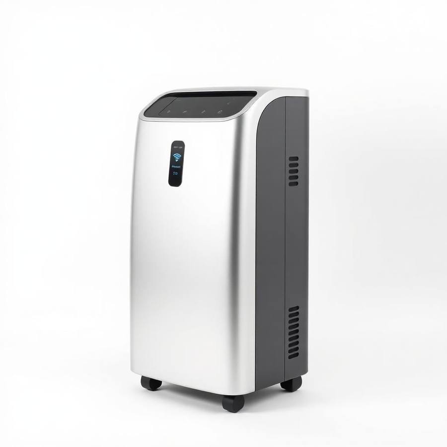Smart Mobiele Airco 12.000 BTU – Brushed Aluminium