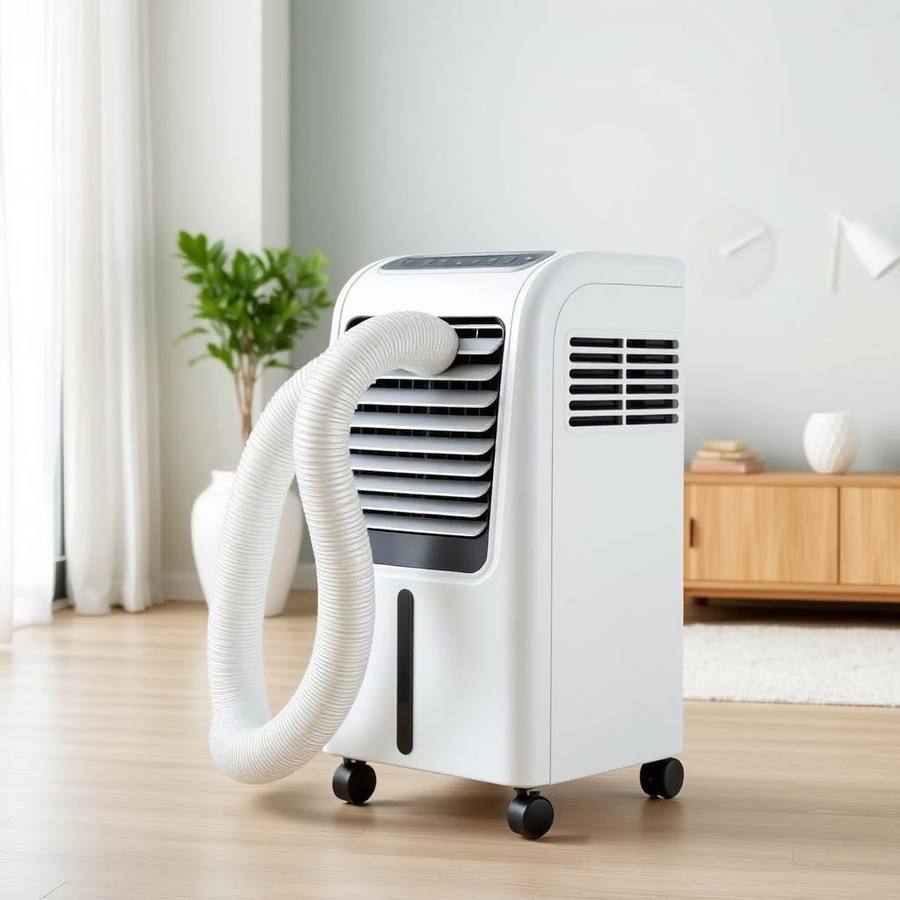 Mobiele Airco met Afvoerslang – Verrijdbaar Model voor Tijdelijke Koeling