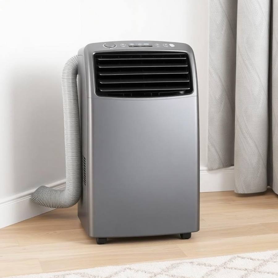 Krachtige Dual-Hose Airco voor Grote Ruimtes – Hoog Koelvermogen voor Open Leefruimtes