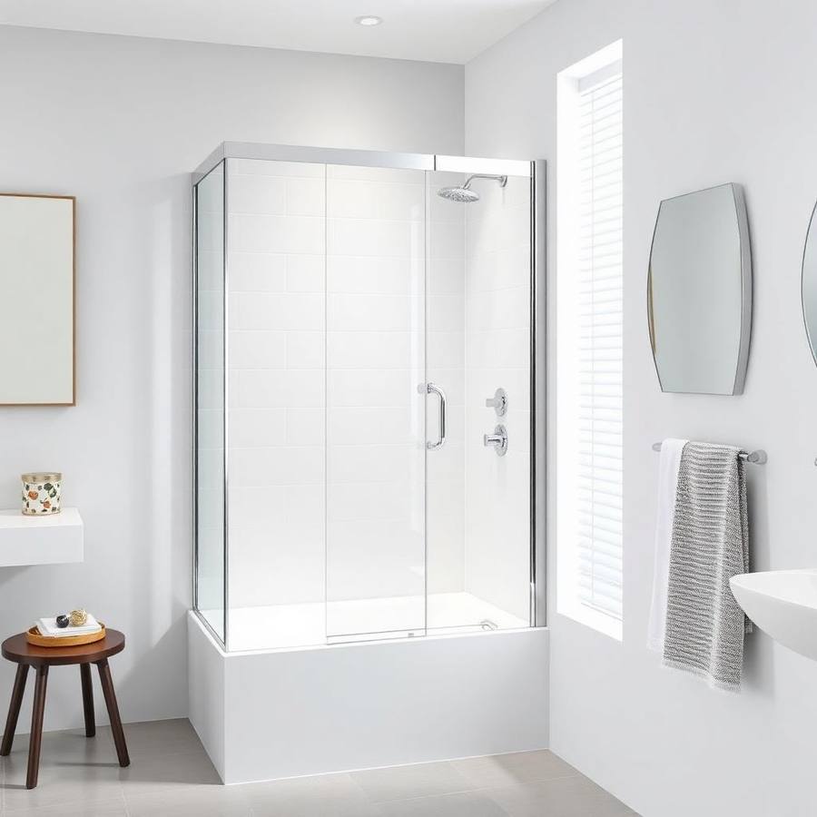 Inloopdouche Walk-in Glaswand met Chromen Profiel – Strakke Nano-Coating Douchewand