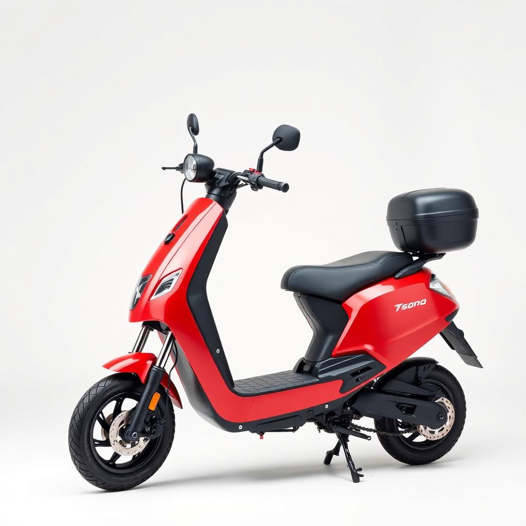 Elektrische Scooter met Zadel in Rood - Comfortabele Zit-E-Step