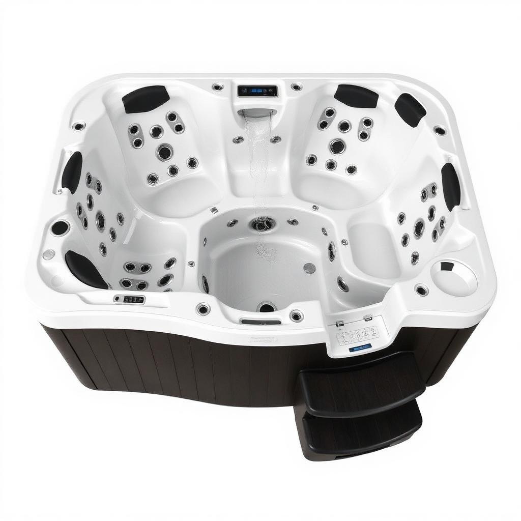 Acryl 6-Persoons Spa met Waterval & Ozonator