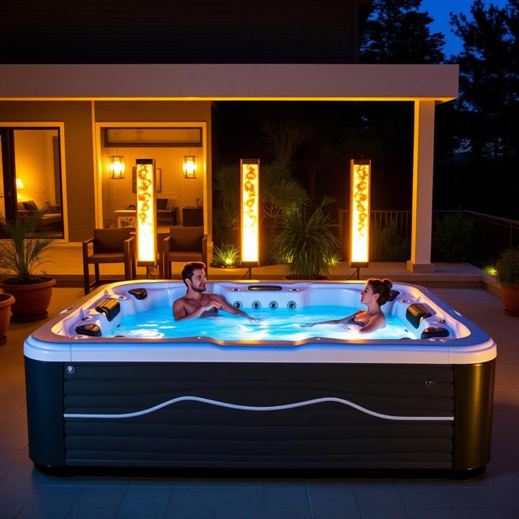 Premium 7-Persoons Entertainment Spa