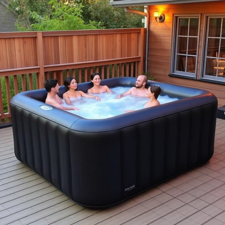 Premium Zwarte Bubbelbad XL – Met Hydrojet en Bubbelmassage Combinatie