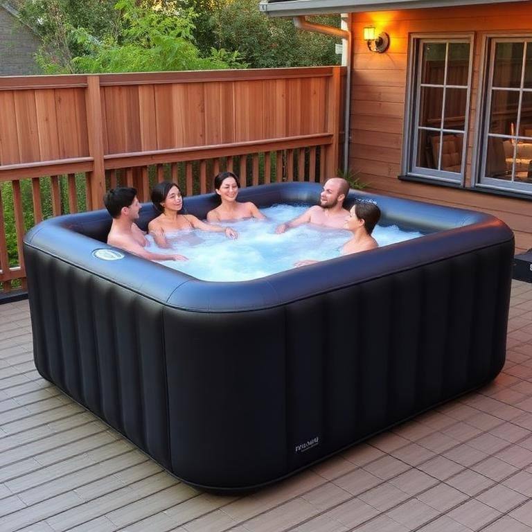 Premium Zwarte Bubbelbad XL – Met Hydrojet en Bubbelmassage Combinatie