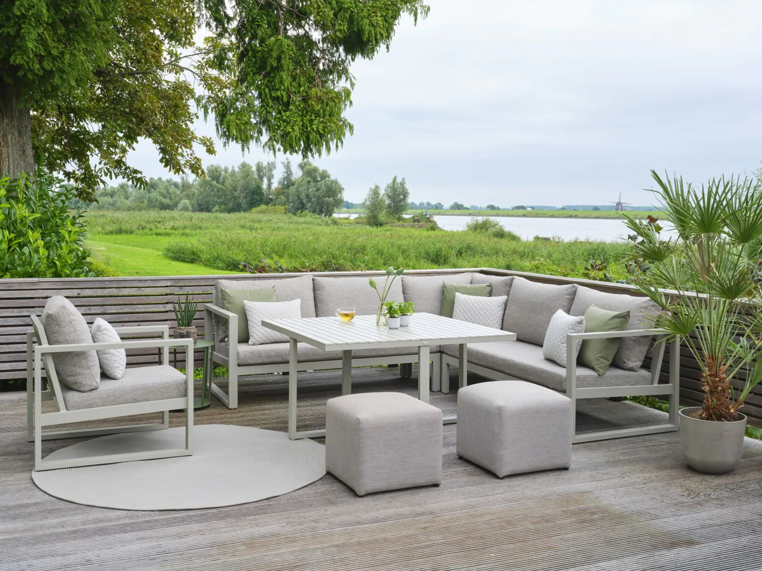 Orleans Loungeset – Aluminium & Keramiek