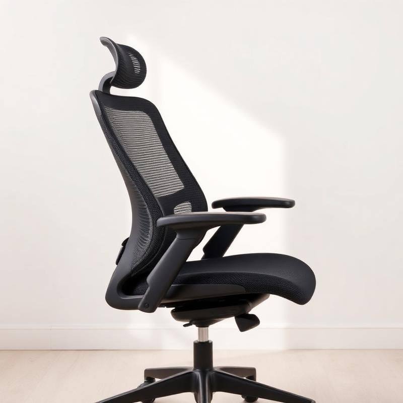 High-End Mesh Bureaustoel met Verstelbare Armen — Modern Ergonomisch Design