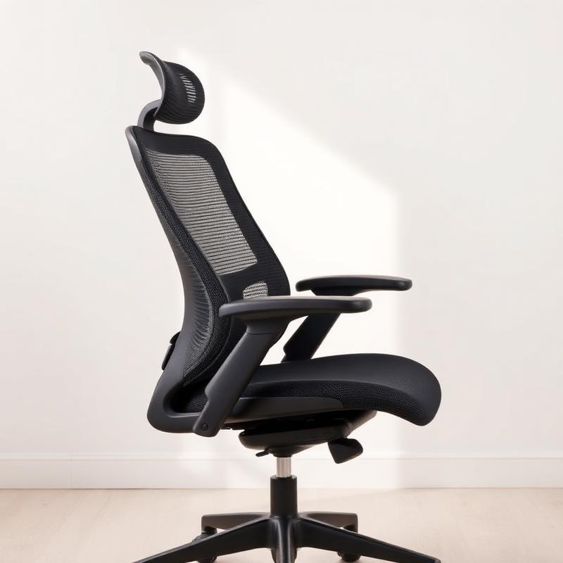 High-End Mesh Bureaustoel met Verstelbare Armen — Modern Ergonomisch Design