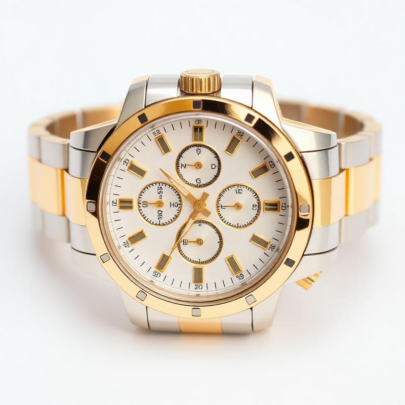 Heren Two-Tone Chronograaf in Goud en Zilver