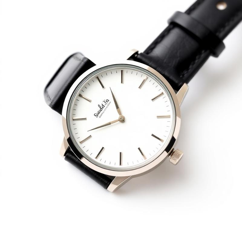 Heren Minimalistisch Horloge met Witte Wijzerplaat