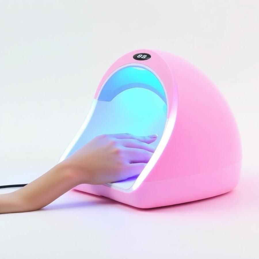 Compacte Pink LED Nageldroger met Smart Sensor