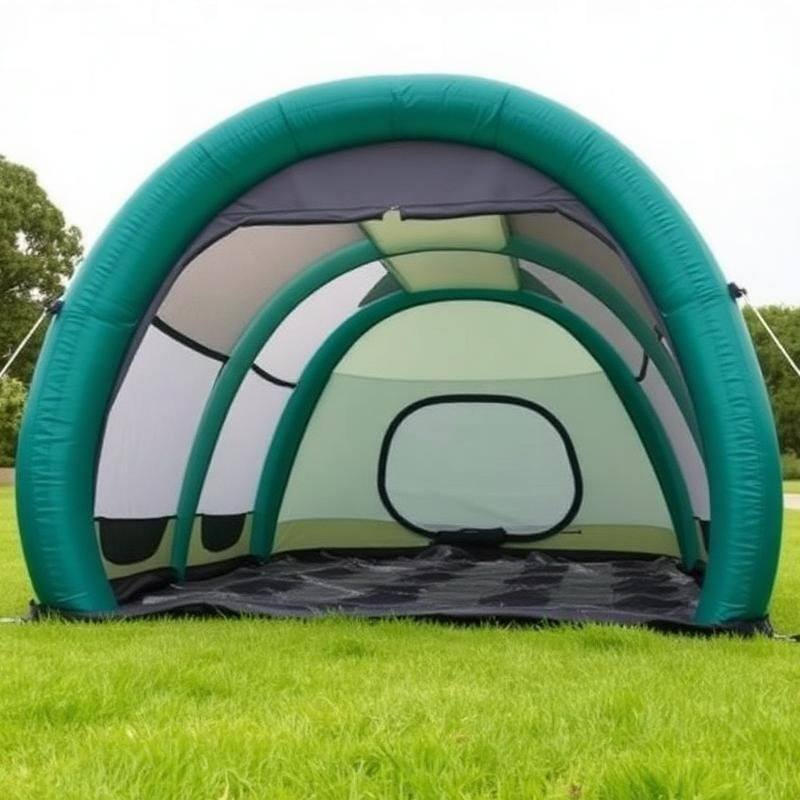 Ruime Opblaasbare Tunneltent voor het Hele Gezin - Air Tent met Meerdere Cabines