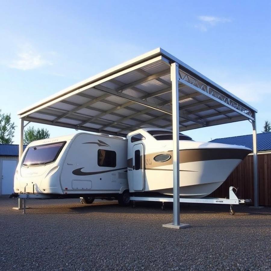XL Terrasoverkapping 7×4 Meter met Versterkte Liggers – Grote Overkapping voor Familietuinen