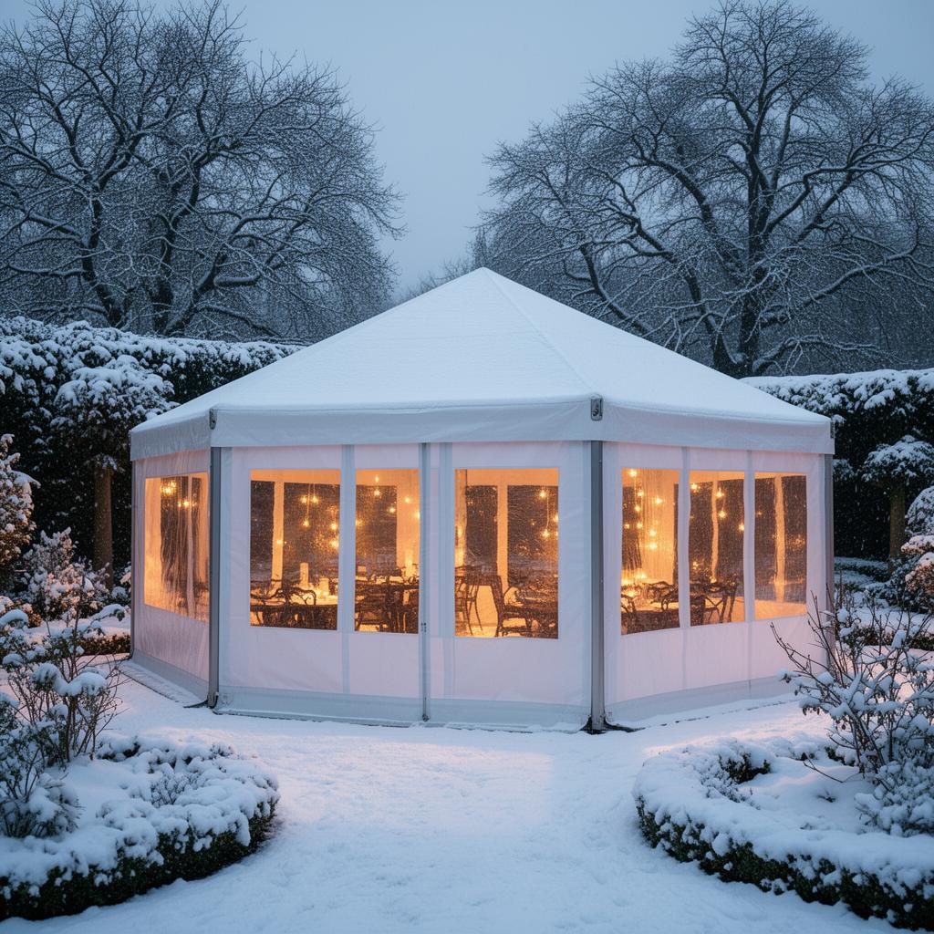 All-Season Geïsoleerde Party Tent met Verwarmingsvoorziening – Jaarrond Bruikbare Feesttent
