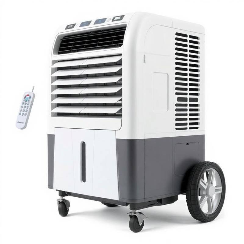 Krachtige Luchtkoeler op Wielen met Afstandsbediening - Mobiele Aircooler voor Grote Ruimtes