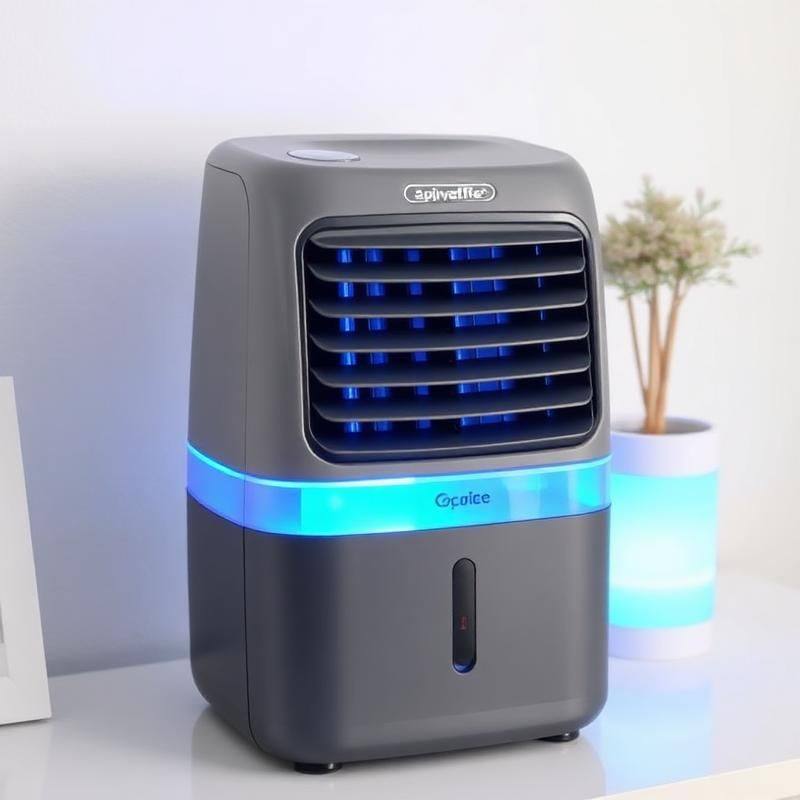 Aircooler met Luchtbevochtiger en LED-Sfeerlicht - 3-in-1 Portable Luchtkoeler