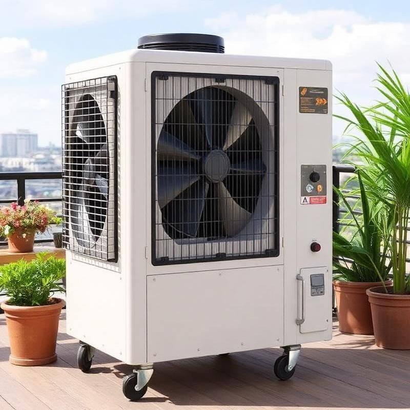 Industriële Outdoor Luchtkoeler voor het Terras - Krachtige Aircooler voor Buiten