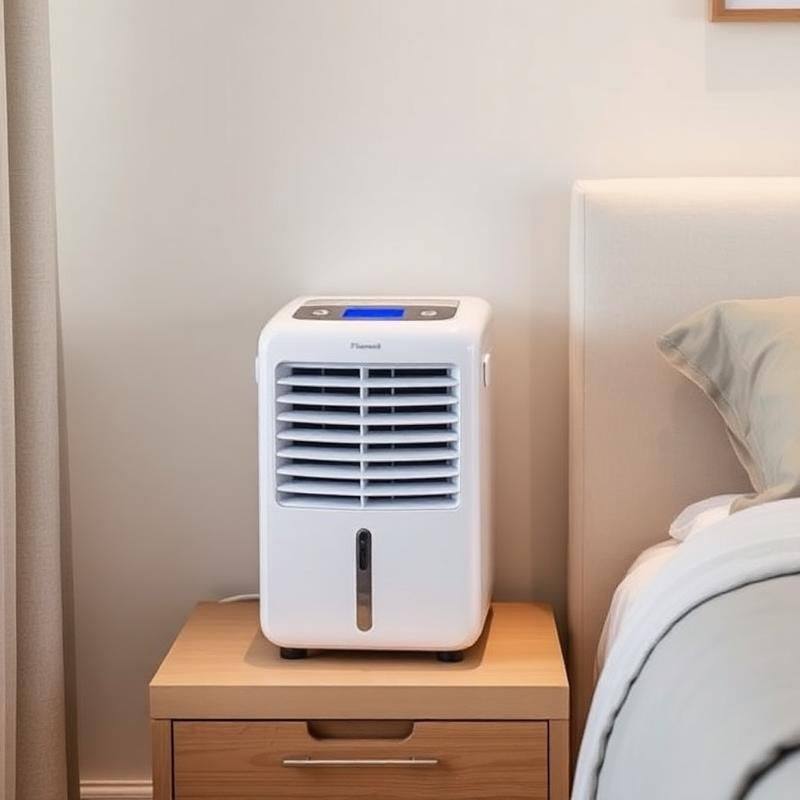 Stille Aircooler voor de Slaapkamer - Portable Luchtkoeler met Slaapstand