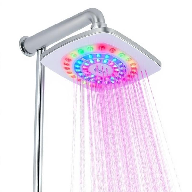 LED Regendouchekop met Kleurverlichting - Sfeervolle Douche-Ervaring