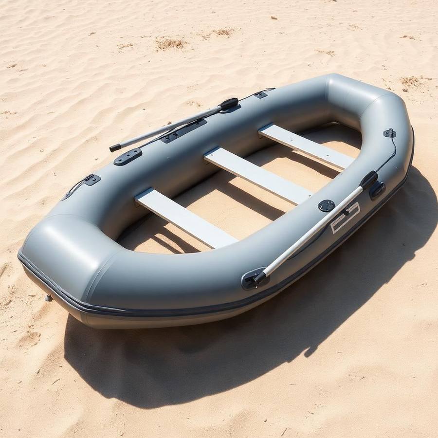 Robuuste Opblaasbare Rubberboot met Peddels - Veelzijdig Rubberbootje voor Recreatie