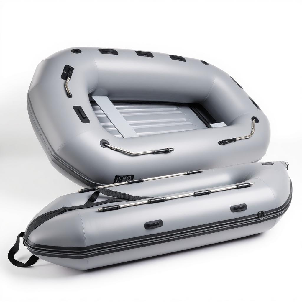 Inklapbare Rubberboot met Draagtas - Compacte Opblaasbare Boot voor Onderweg