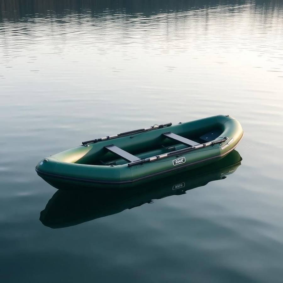 Compacte Visboot voor Twee Personen - Stabiele Opblaasbare Boot voor het Meer