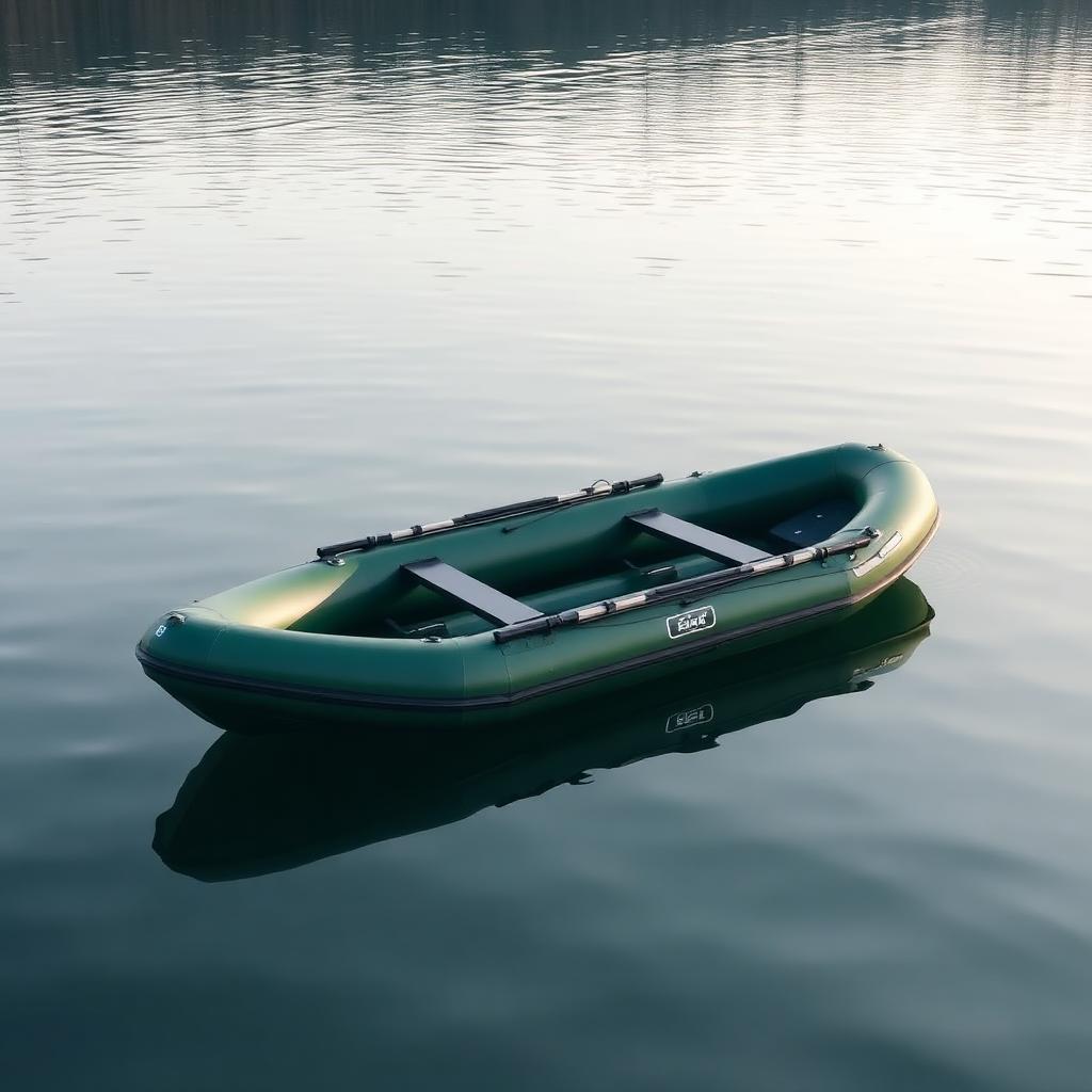Compacte Visboot voor Twee Personen - Stabiele Opblaasbare Boot voor het Meer
