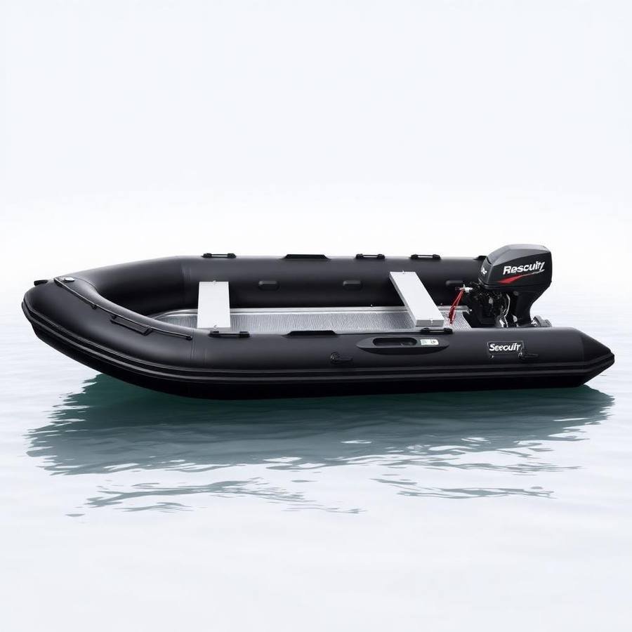 Sportieve Rubberboot met Aluminium Bodem en Motorsteun - Snelle Opblaasbare Boot
