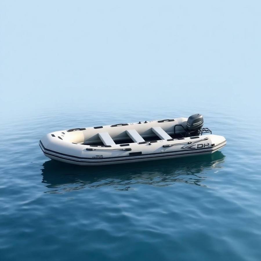 Ruime Gezinsrubberboot voor Vier Personen - Grote Opblaasbare Boot voor de Zee