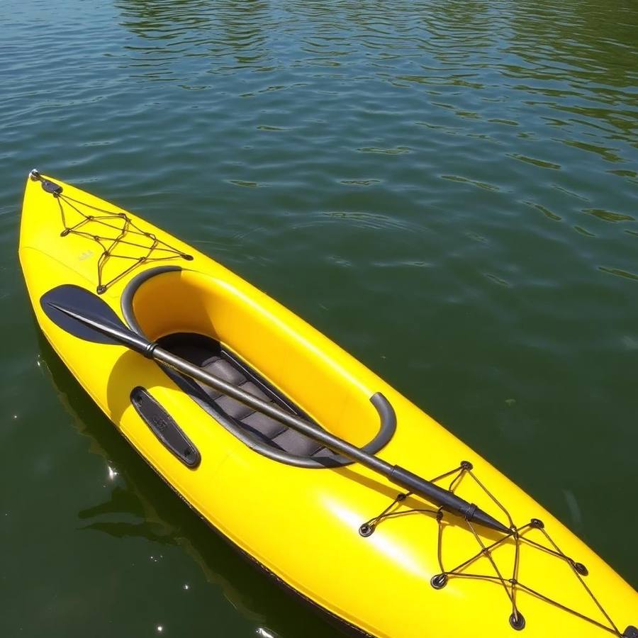 Opblaasbare Kajak-Rubberboot in Geel - Wendbare Boot voor de Rivier