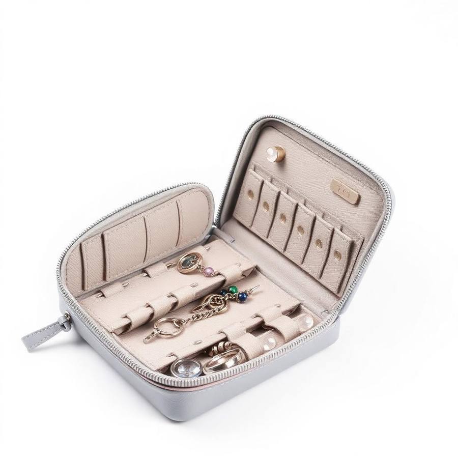 Reissieradendoos met Rits - Compacte Sieraden Organizer voor Onderweg