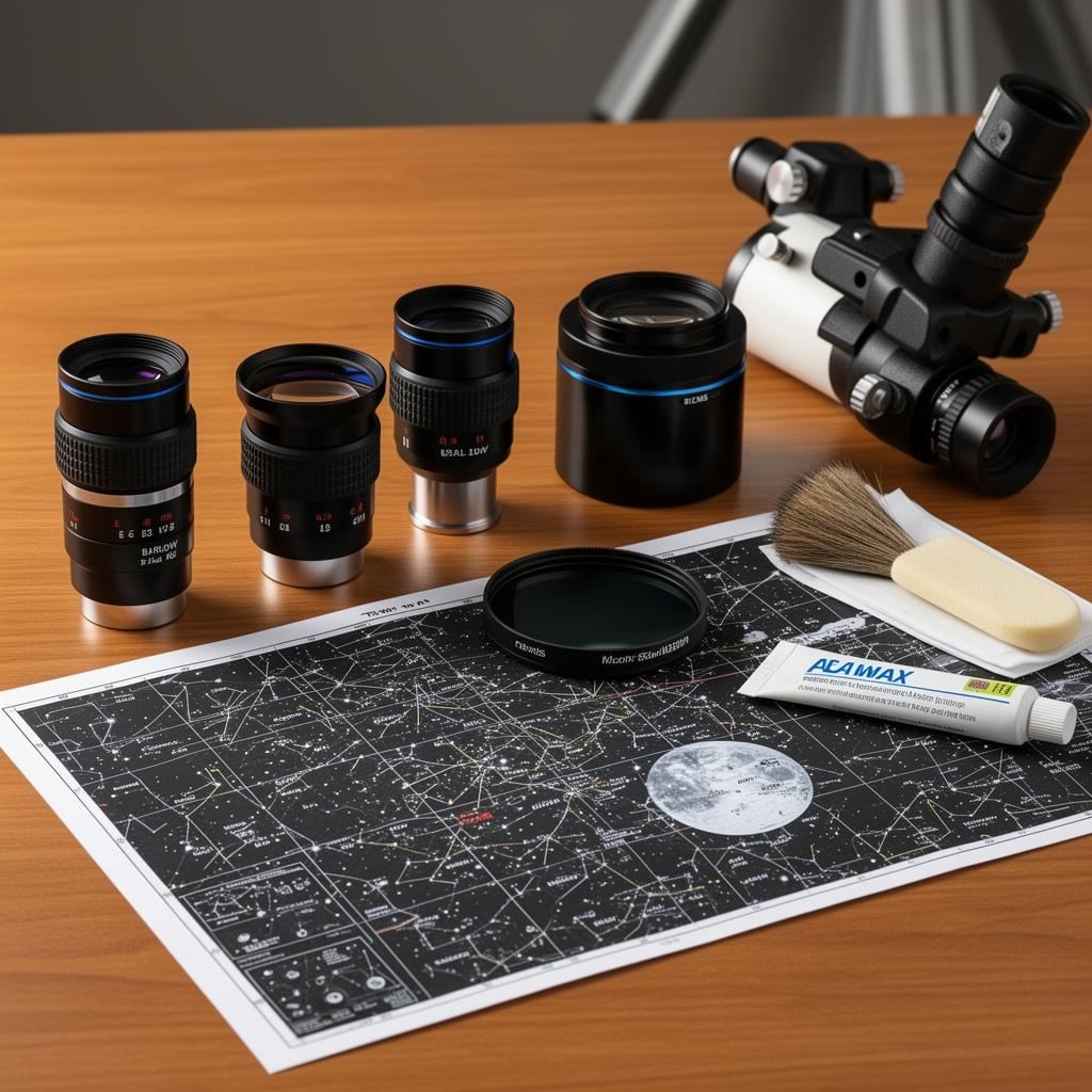 Telescoop accessoires en onderhoud