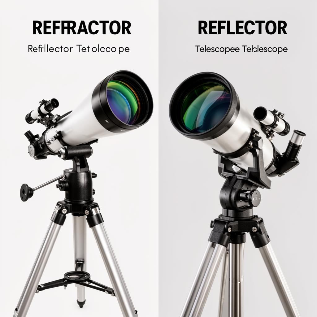 Vergelijking refractor vs reflector telescoop