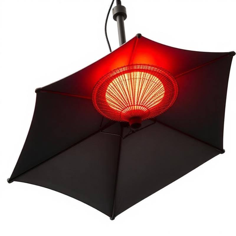 Hangende Parasolverwarmer — Elektrische Infraroodstraler onder de Parasol