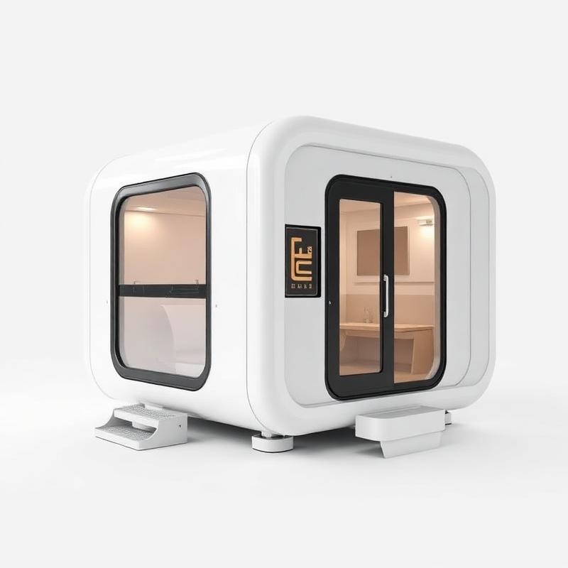 Uitklapbare Capsule Woning - Futuristisch Prefab Wooneenheid