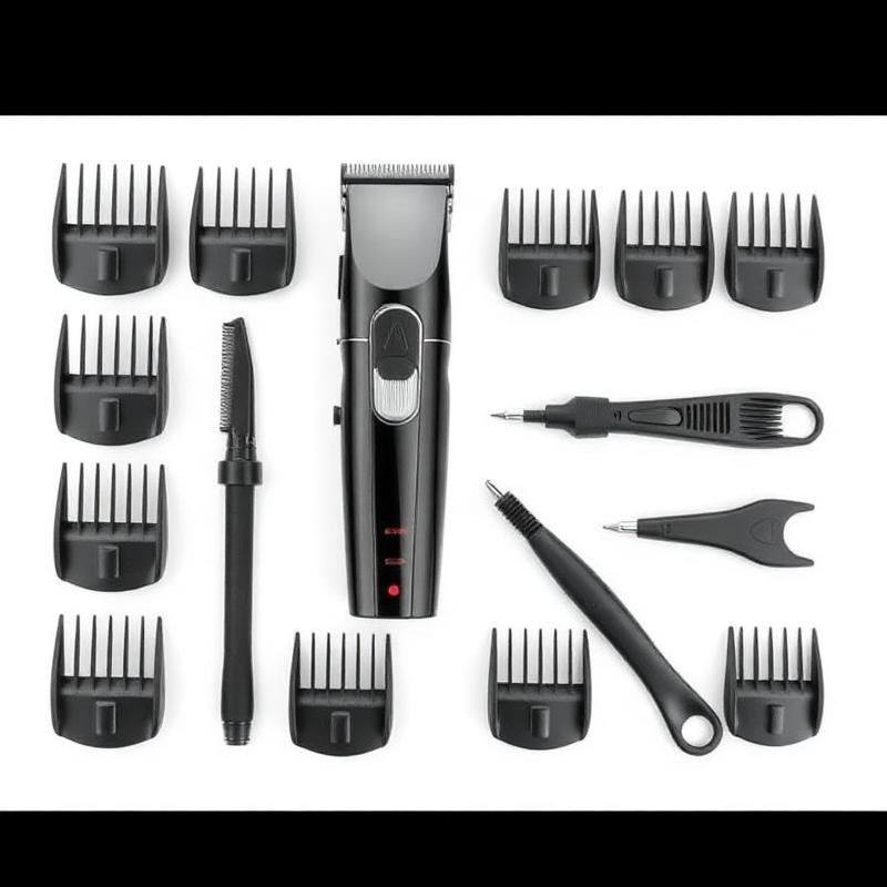 Complete Multi Haartrimmer Set — Barber Tondeuse met Veel Opzetstukken
