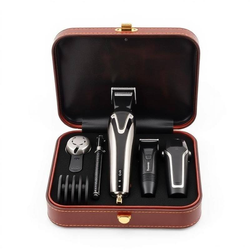 Premium Barber Tondeuse Set in Luxe Etui — Complete Kappersuitrusting