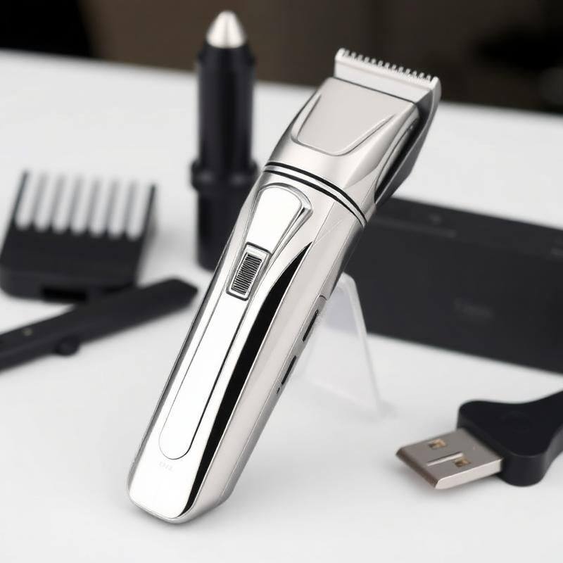 Chrome Cordless Haartrimmer — Barber Grade Draadloze Tondeuse
