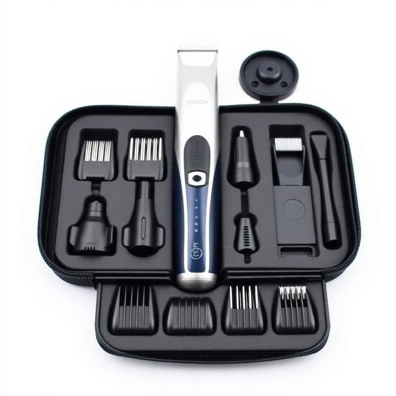 Complete Grooming Kit — Multitool met Baard-, Neus- en Precisie Opzetstukken in Etui