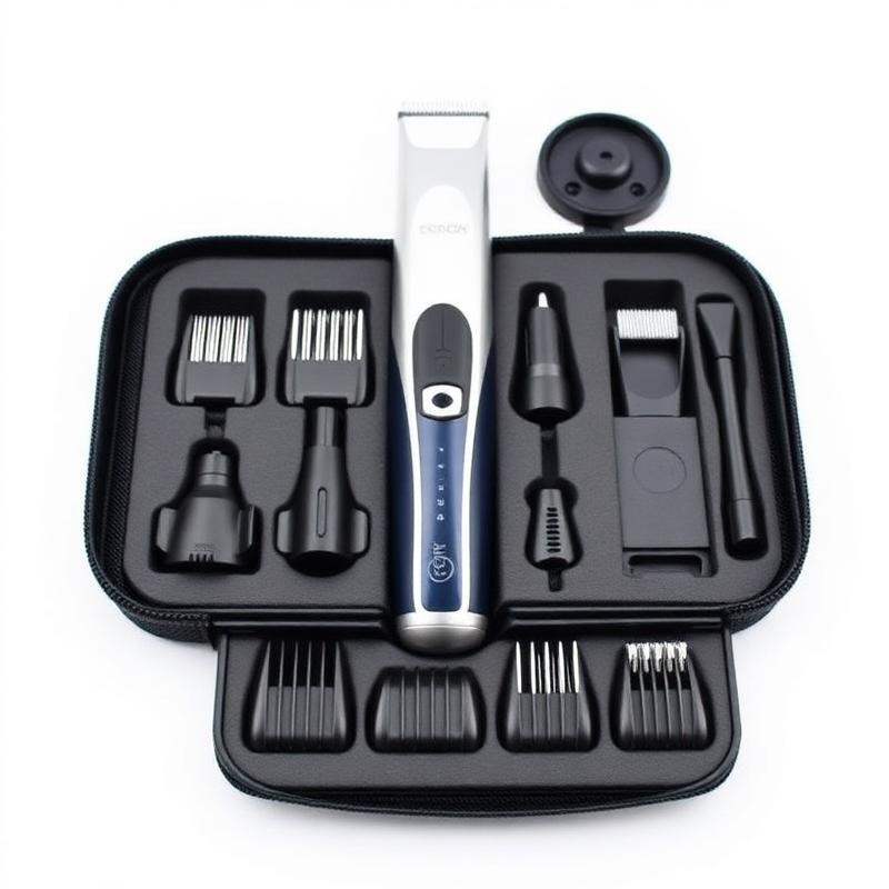 Complete Grooming Kit — Multitool met Baard-, Neus- en Precisie Opzetstukken in Etui