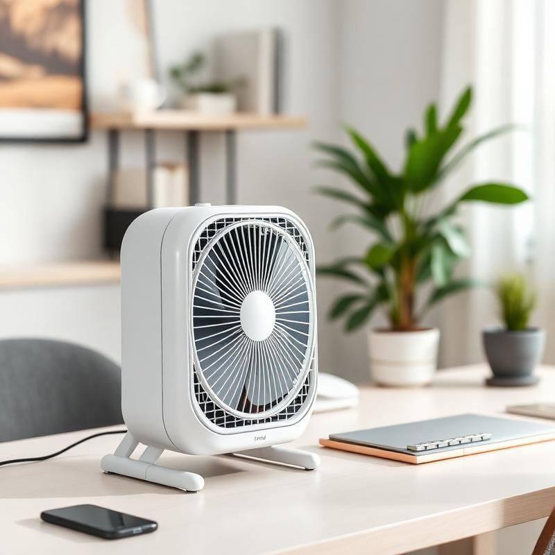 Compacte Mini Torenventilator — Ruimtebesparende Tower Fan voor Bureau en Klein Kantoor