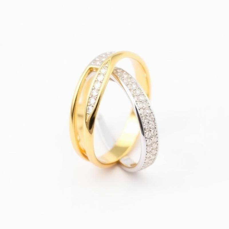 Two-Tone Trouwringen in Goud en Witgoud