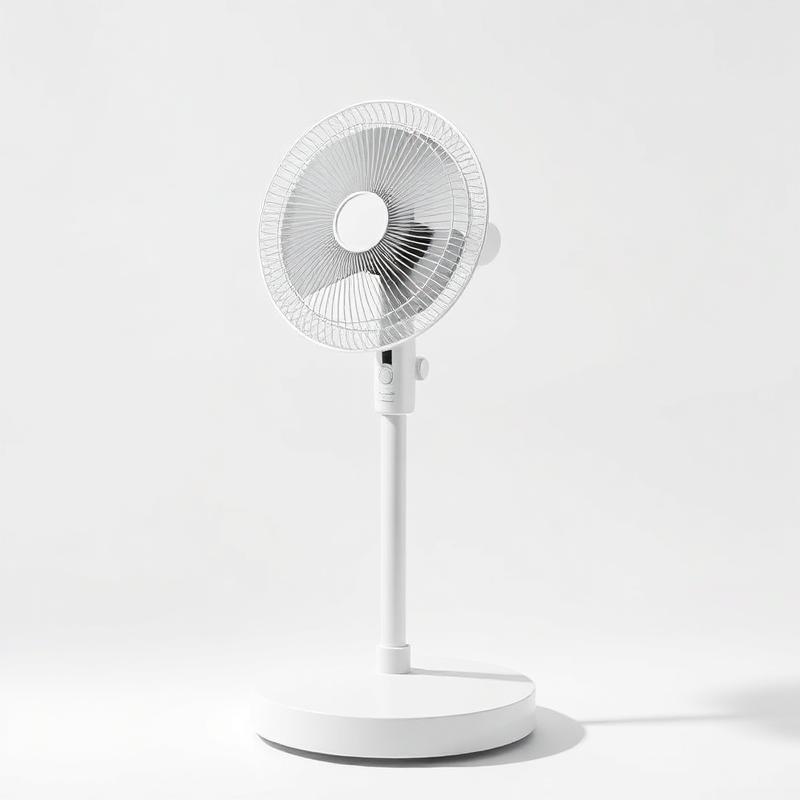 Moderne Statiefventilator met Instelbare Hoogte — Krachtige Zwenkventilator voor de Woonkamer