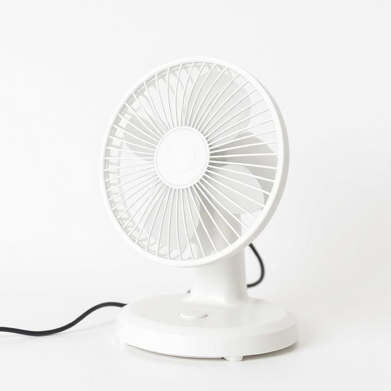 Compacte Tafelventilator — Stille Bureauventilator voor Gericht Koelen