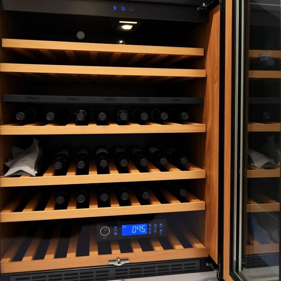 Onderbouw Wijnkoeler voor 30 Flessen met RVS Deur – Veelzijdig Model voor Keuken en Bar