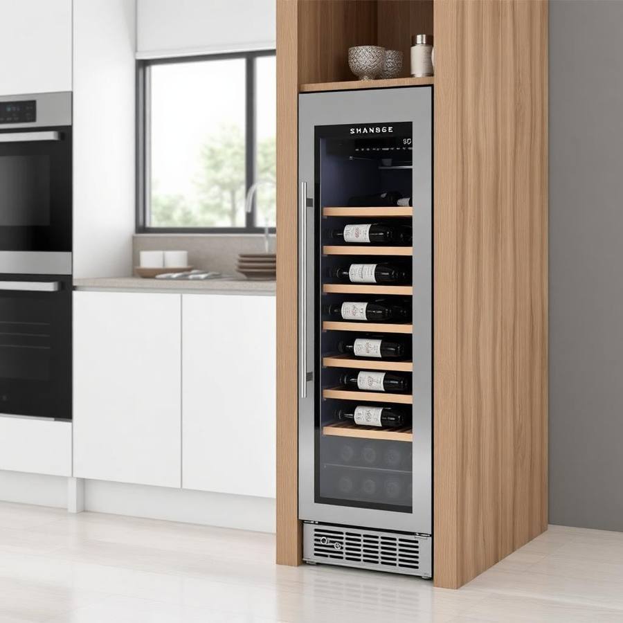 Wijnkoelkast met Slimme App-Bediening en Display – Connected Model voor de Moderne Wijnliefhebber