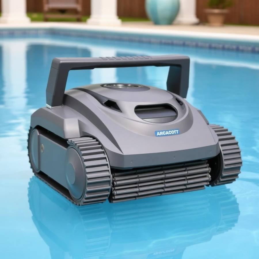 Slimme Zwembadrobot met Gyroscoop-Navigatie – Efficiënte Cleaner met Systematisch Reinigingspatroon