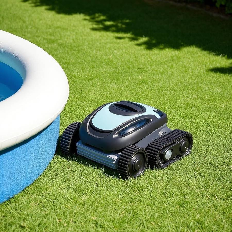 Zwembadrobot met Extra Groot Filtermandje – Cleaner met Hoge Capaciteit voor Veel Bladval